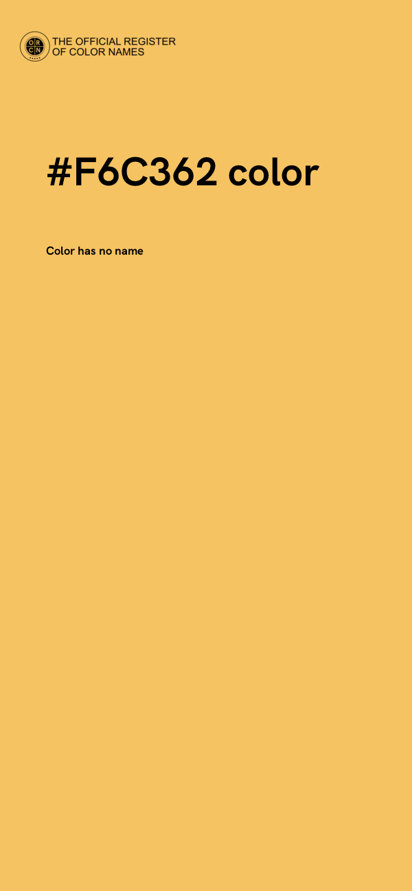 #F6C362 color image