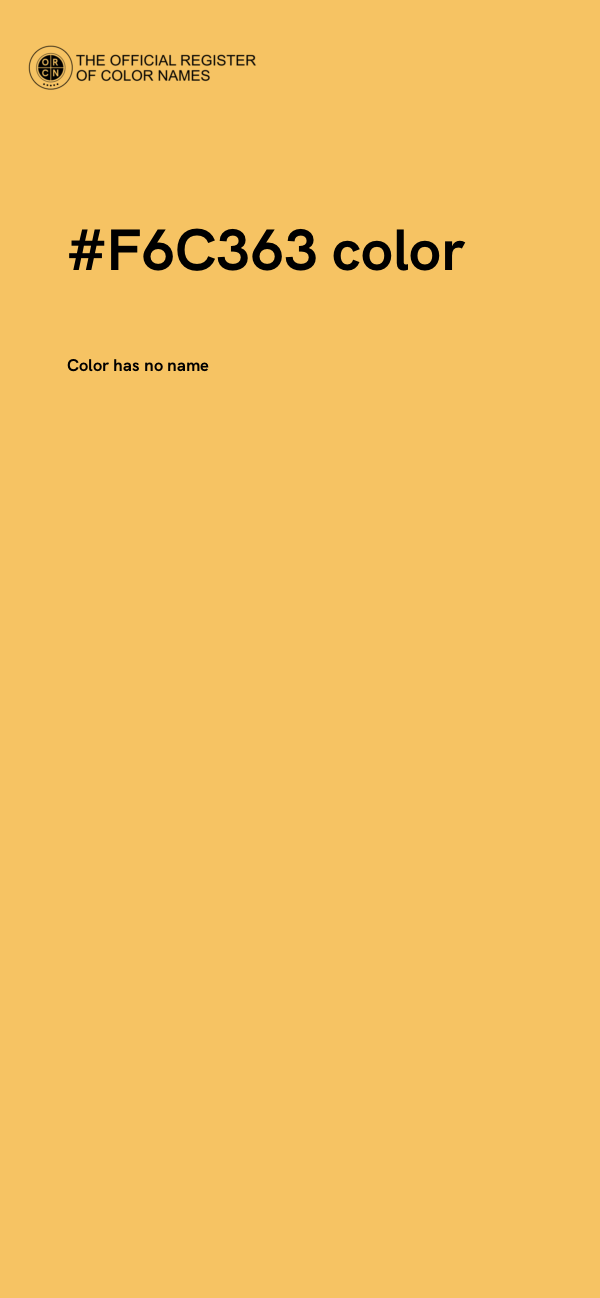 #F6C363 color image