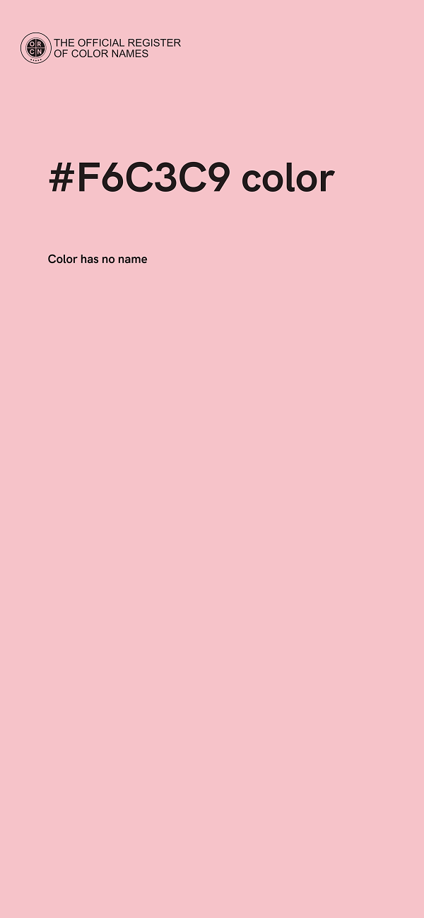 #F6C3C9 color image