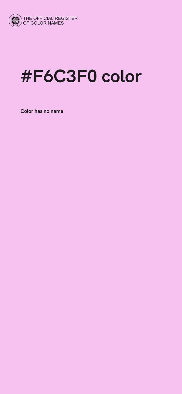 #F6C3F0 color image