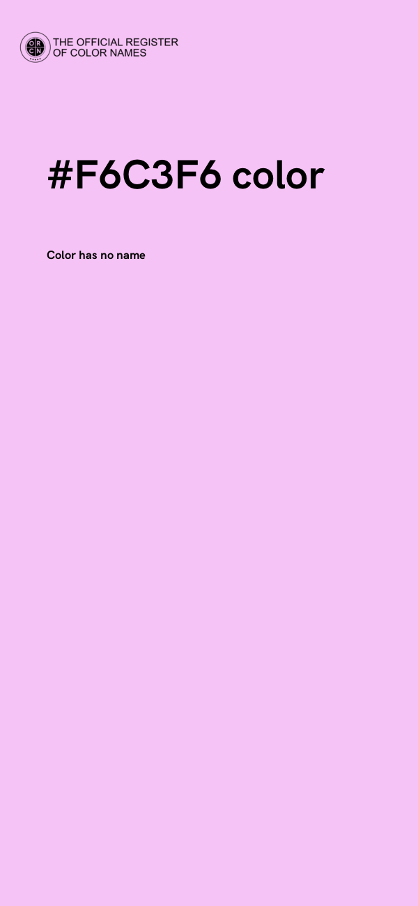 #F6C3F6 color image