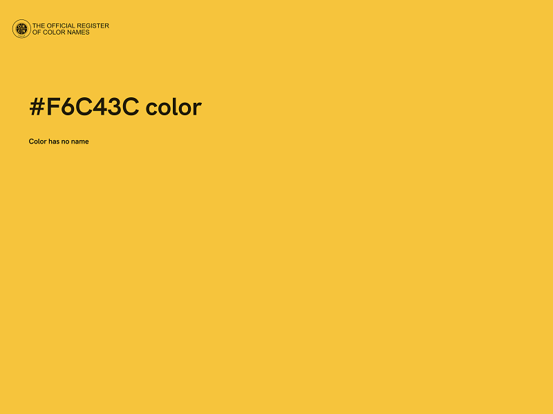 #F6C43C color image