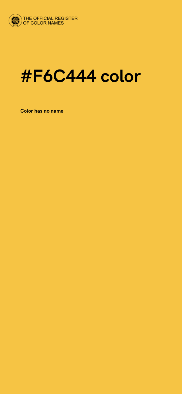 #F6C444 color image