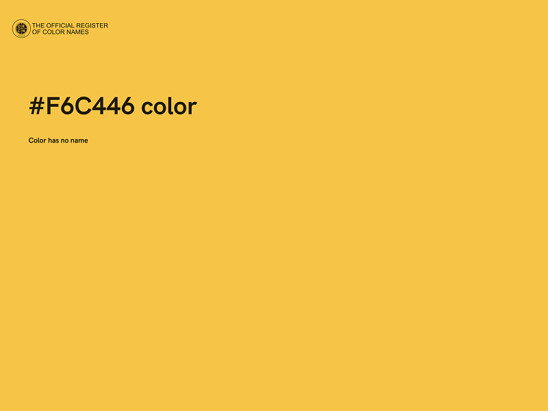 #F6C446 color image