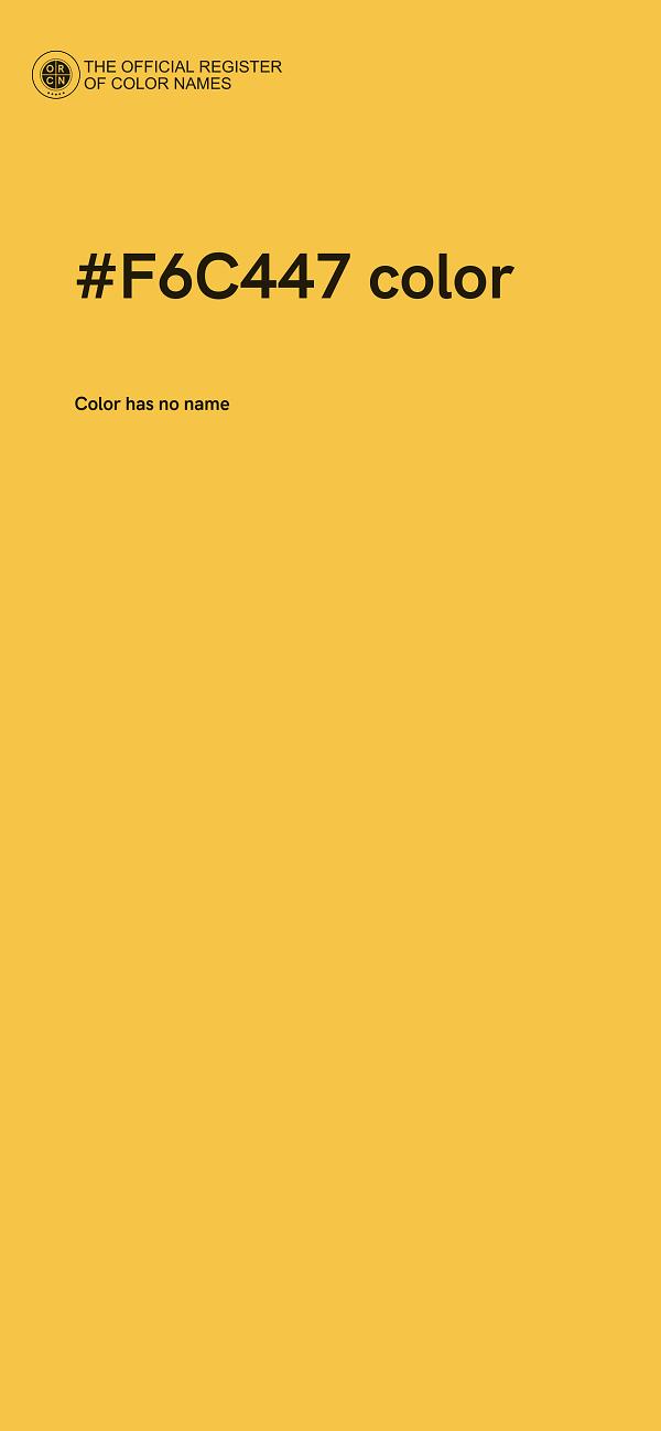 #F6C447 color image