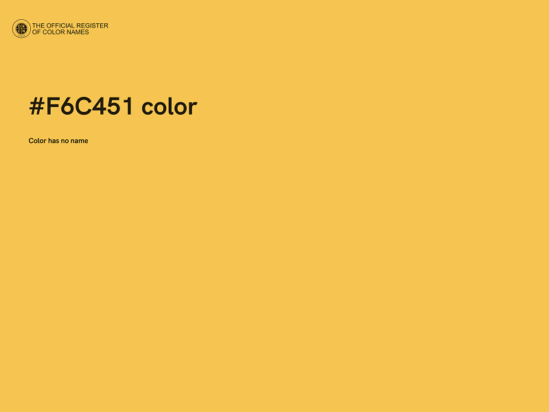 #F6C451 color image