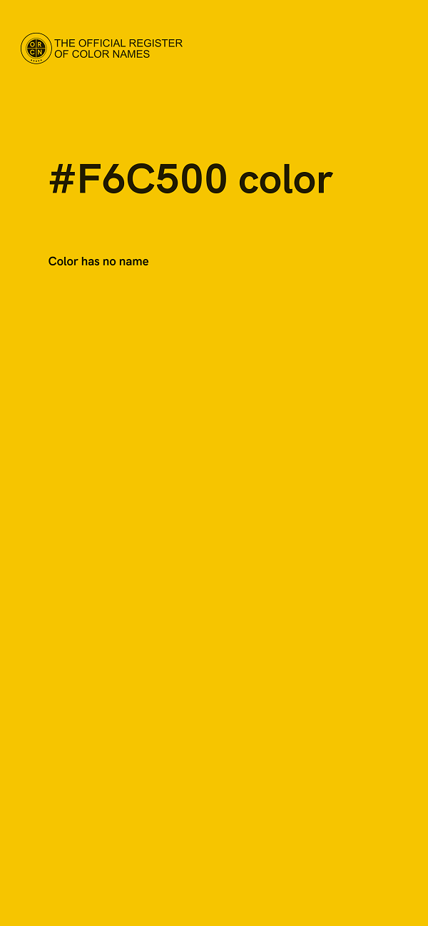 #F6C500 color image