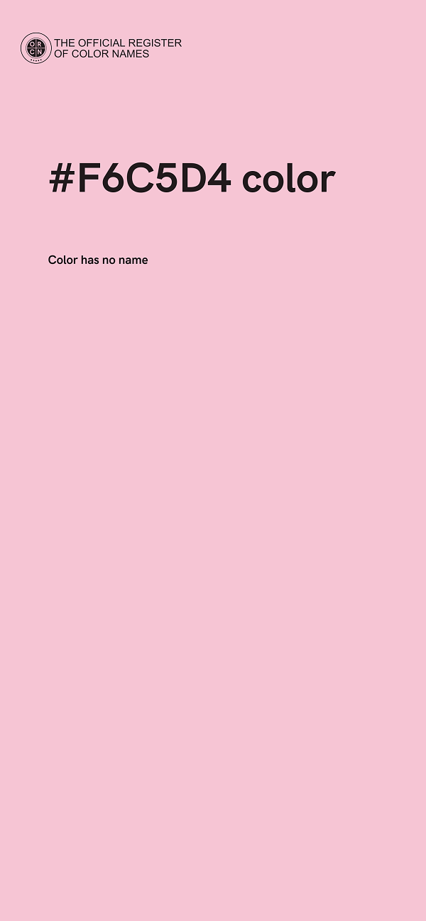 #F6C5D4 color image
