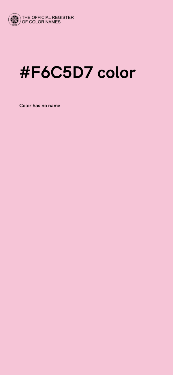 #F6C5D7 color image