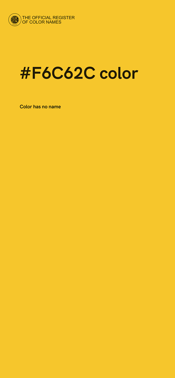 #F6C62C color image