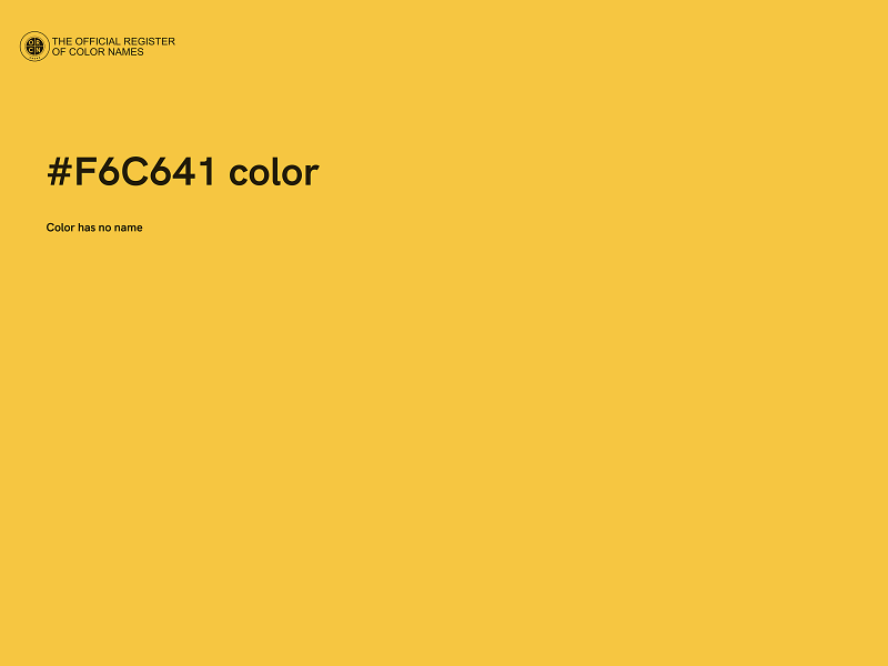 #F6C641 color image