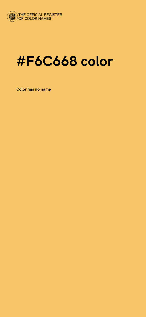 #F6C668 color image