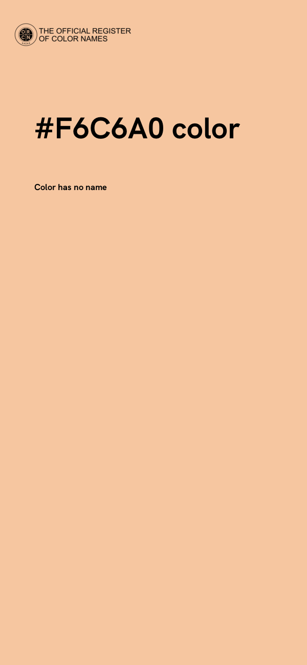 #F6C6A0 color image