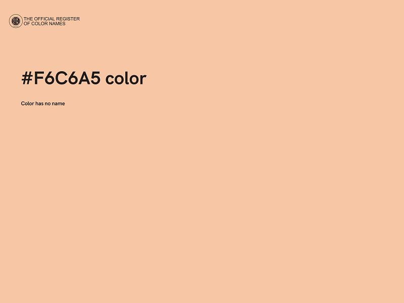 #F6C6A5 color image