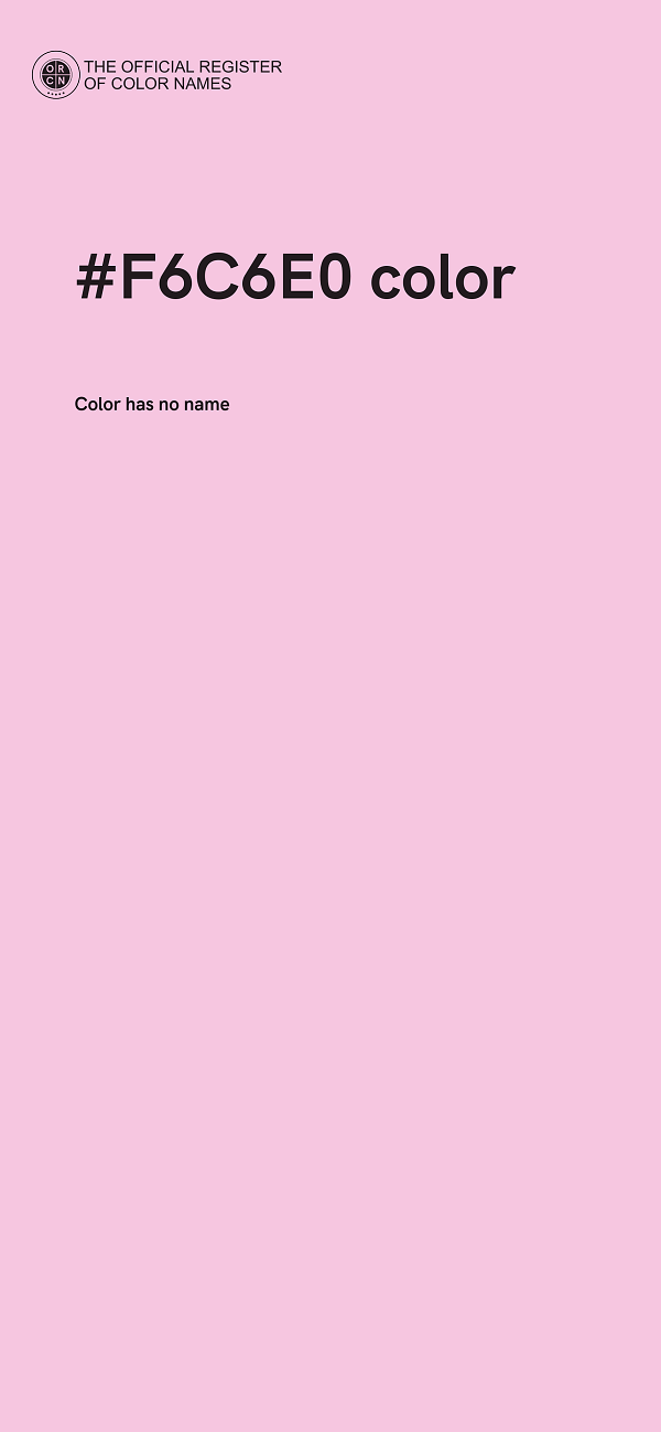 #F6C6E0 color image