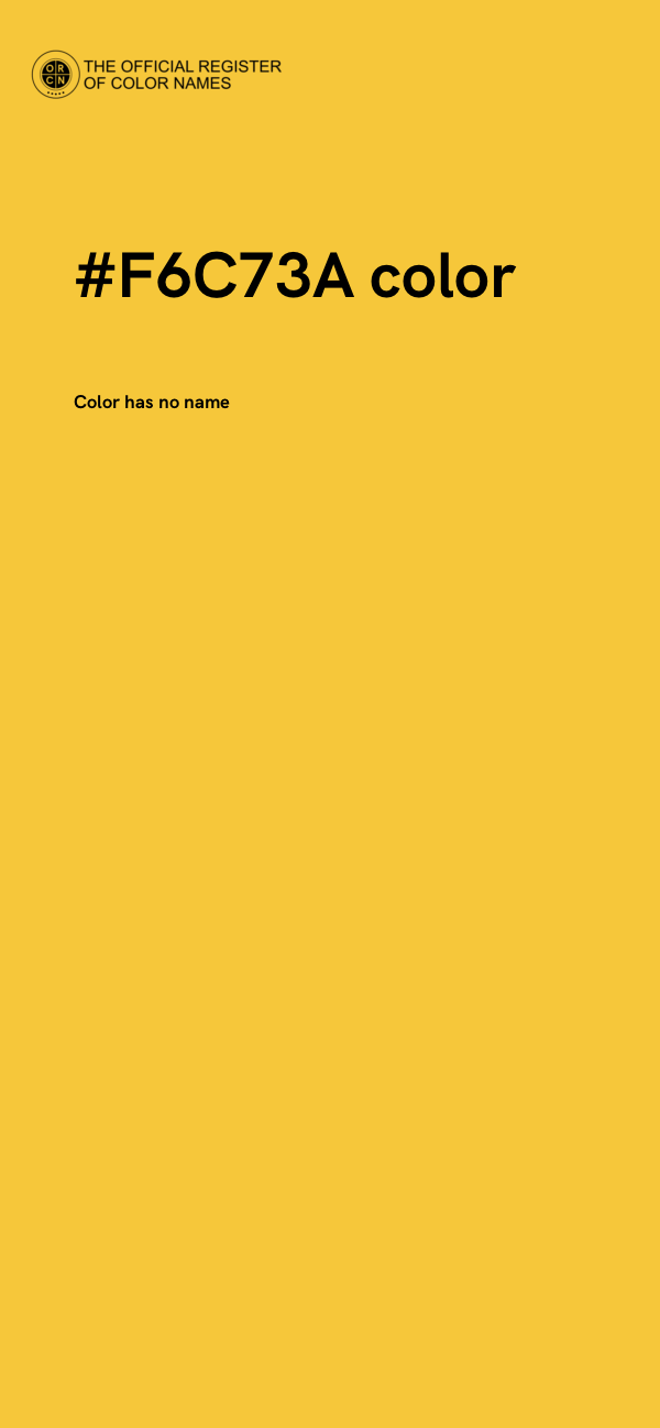 #F6C73A color image