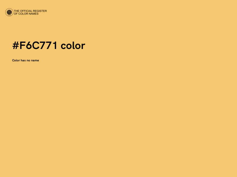 #F6C771 color image