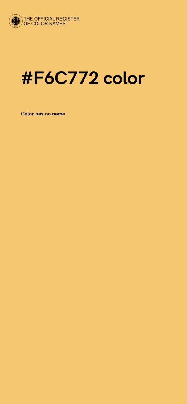 #F6C772 color image