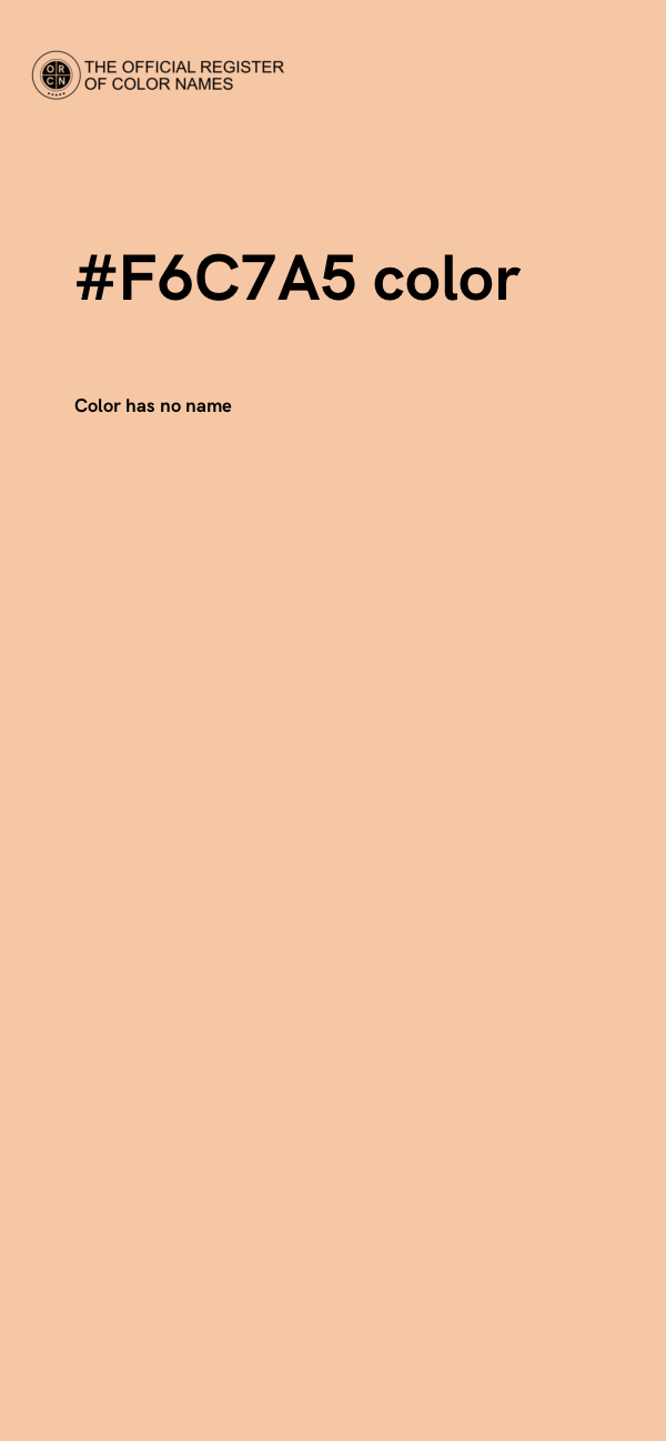 #F6C7A5 color image