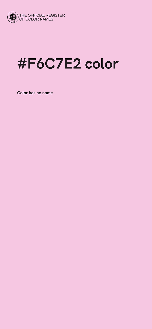 #F6C7E2 color image
