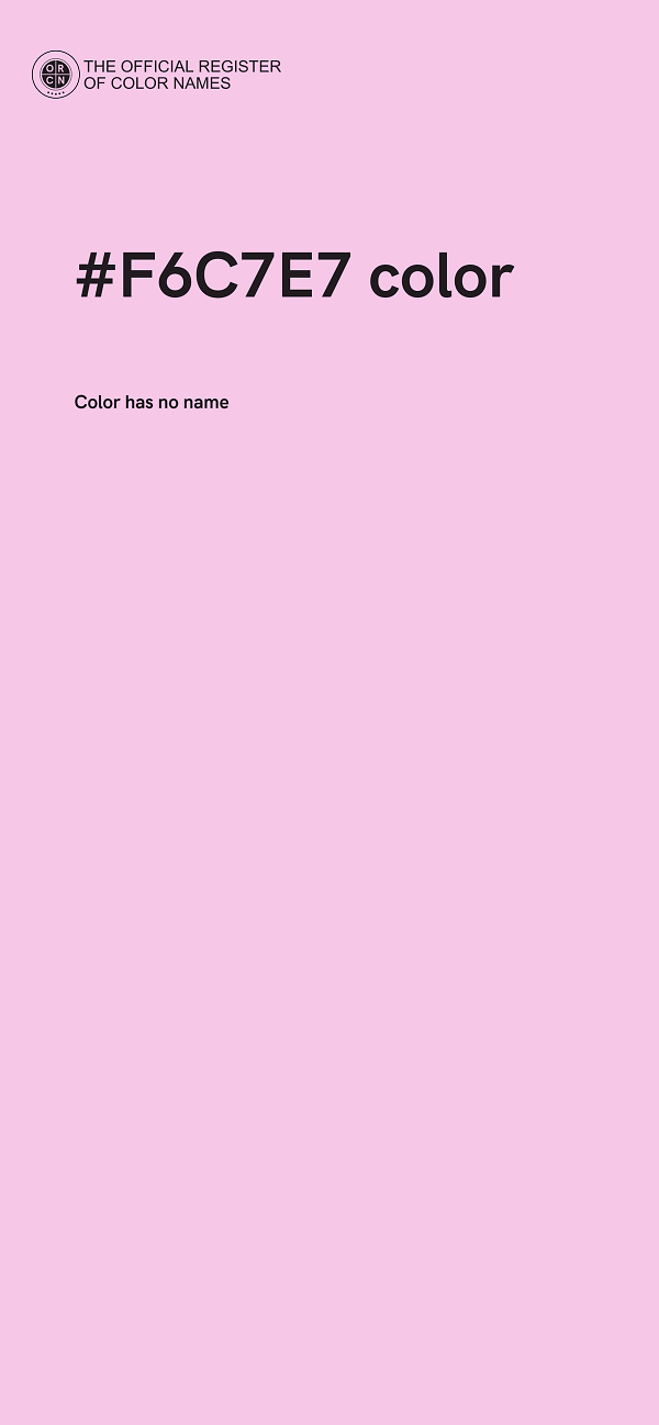 #F6C7E7 color image