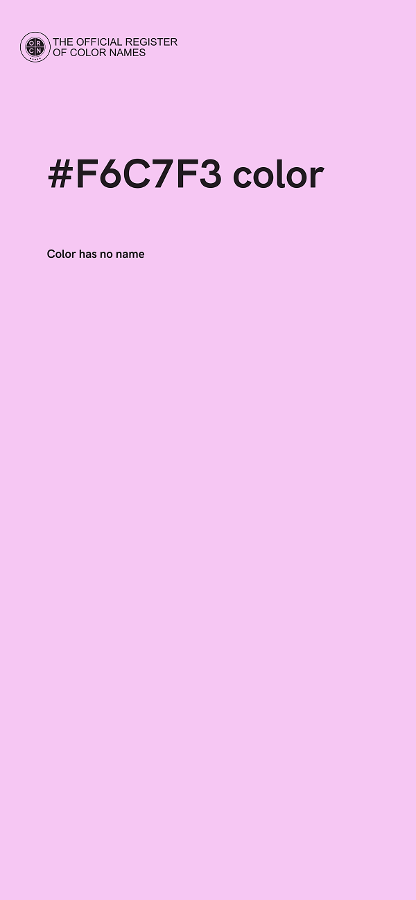 #F6C7F3 color image