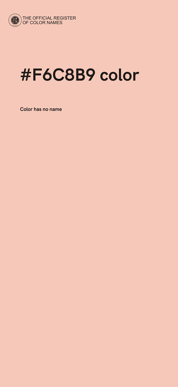 #F6C8B9 color image