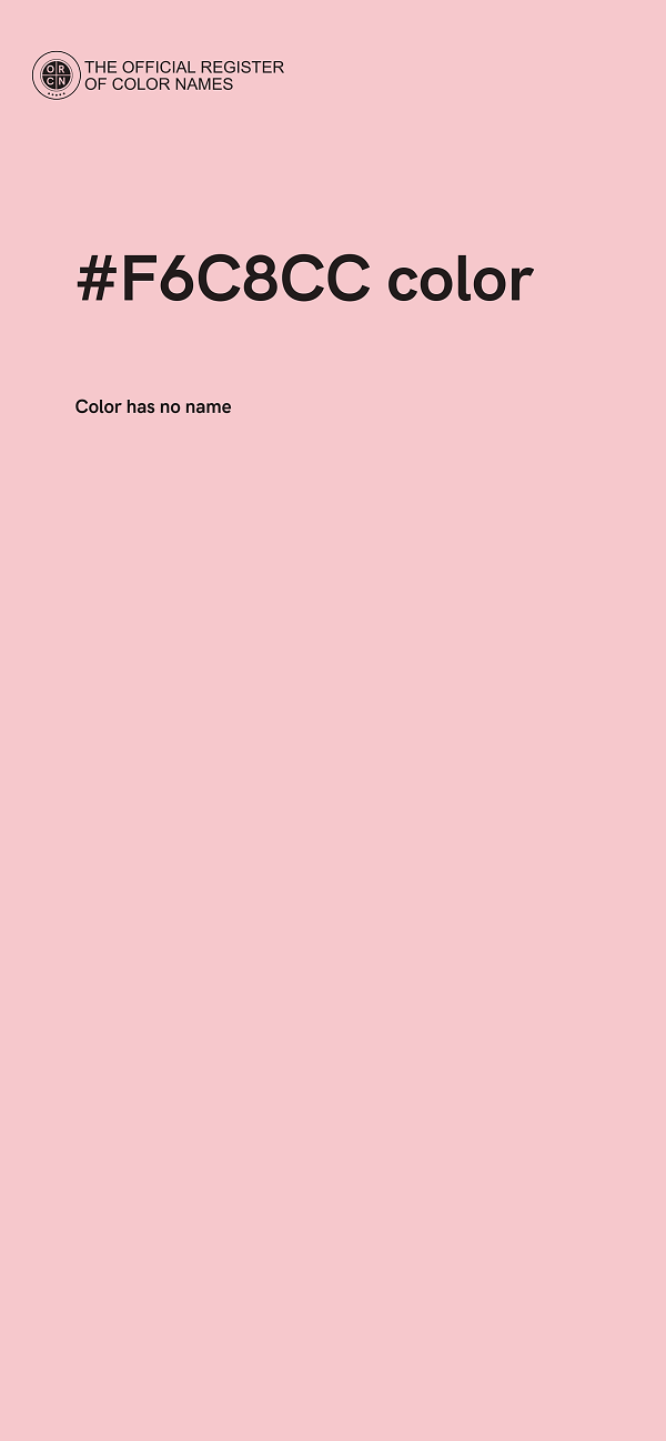 #F6C8CC color image