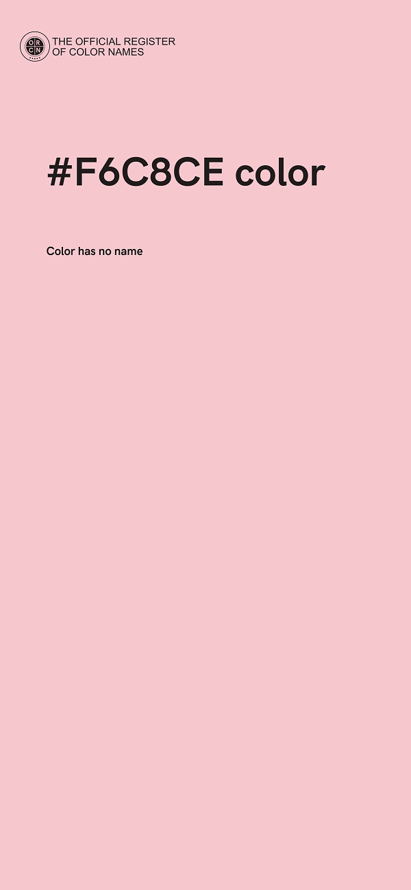#F6C8CE color image
