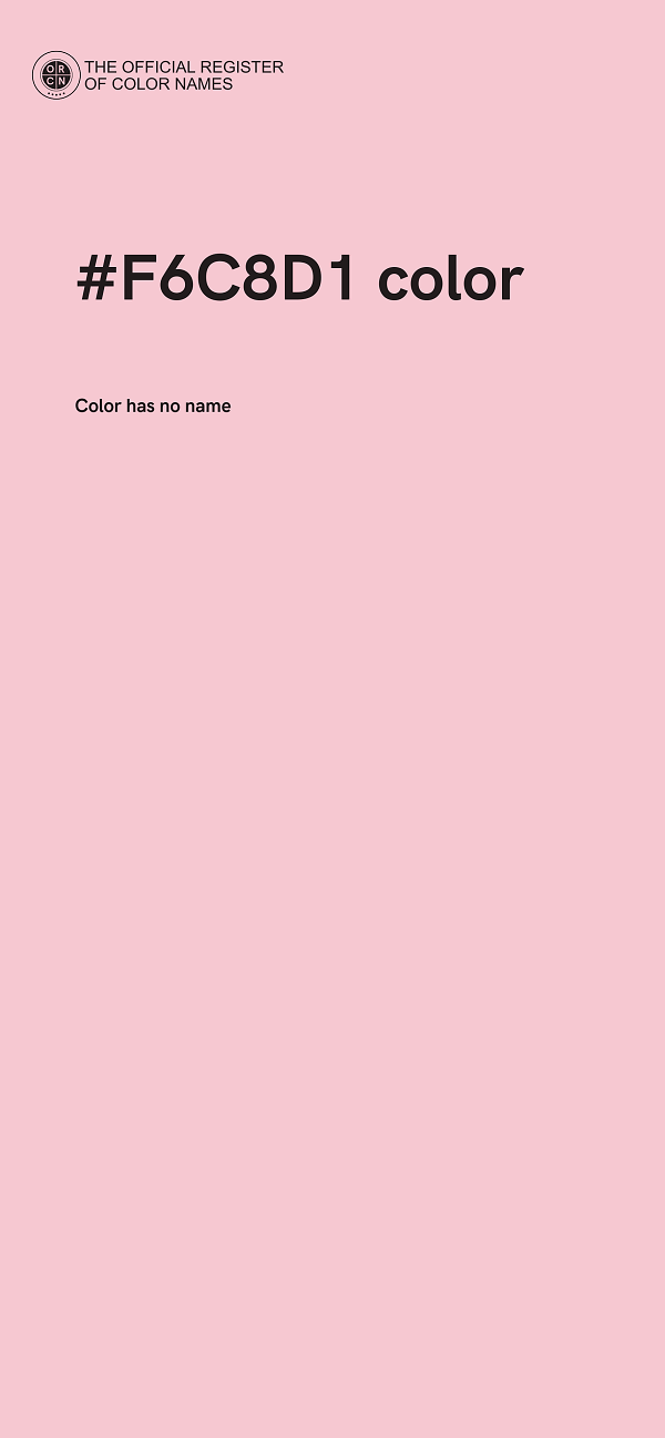 #F6C8D1 color image