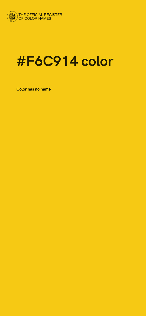 #F6C914 color image