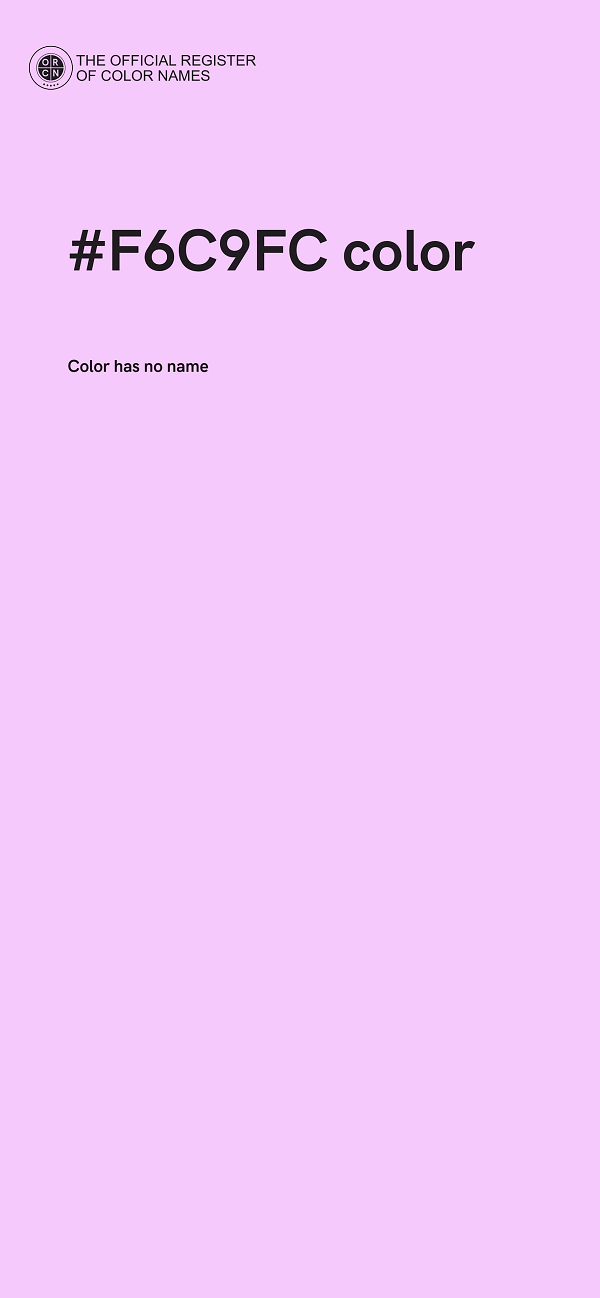#F6C9FC color image