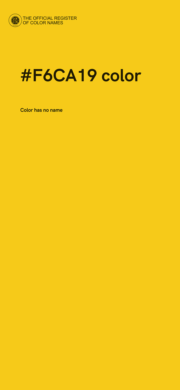 #F6CA19 color image