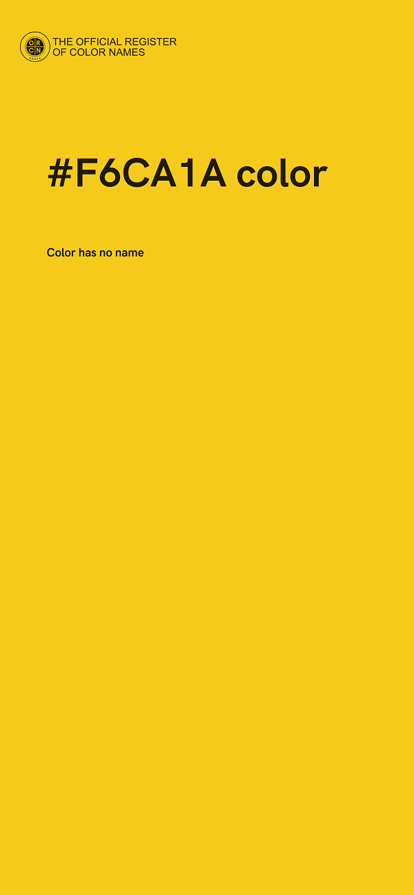 #F6CA1A color image