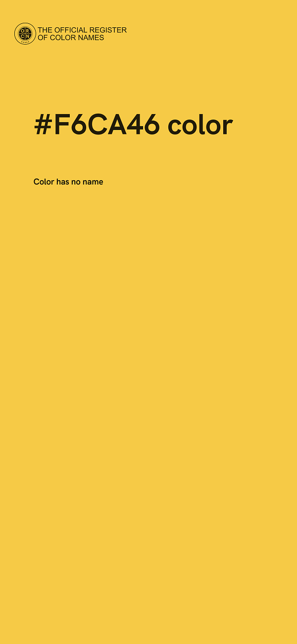 #F6CA46 color image