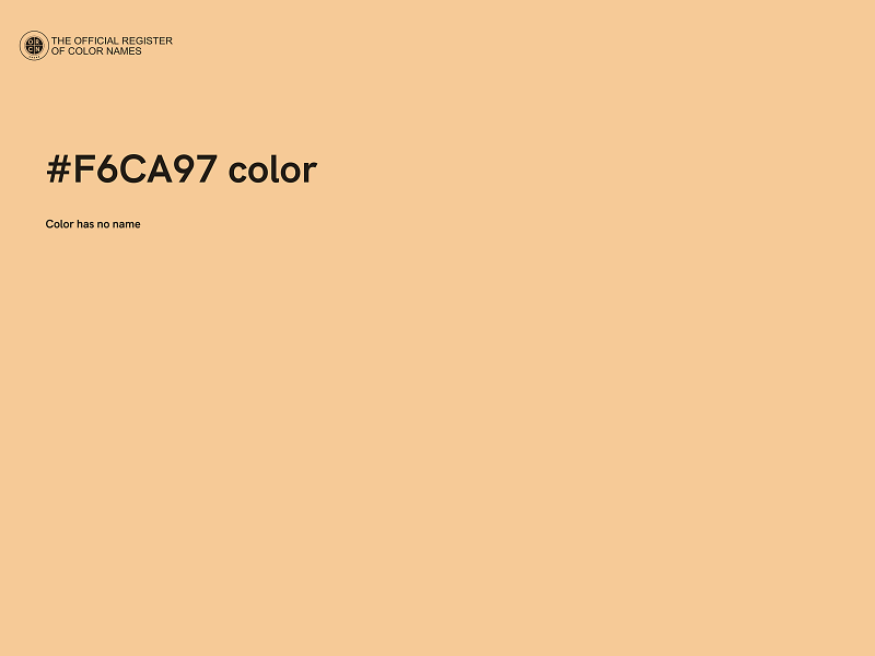 #F6CA97 color image