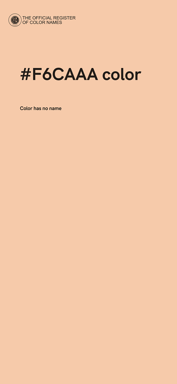 #F6CAAA color image