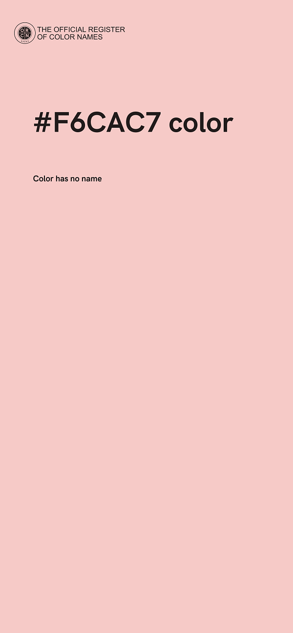 #F6CAC7 color image