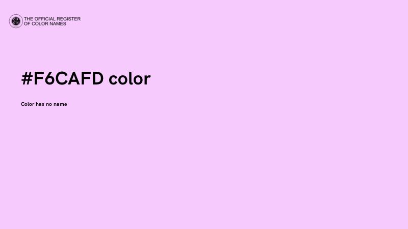 #F6CAFD color image