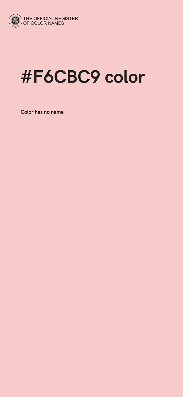 #F6CBC9 color image