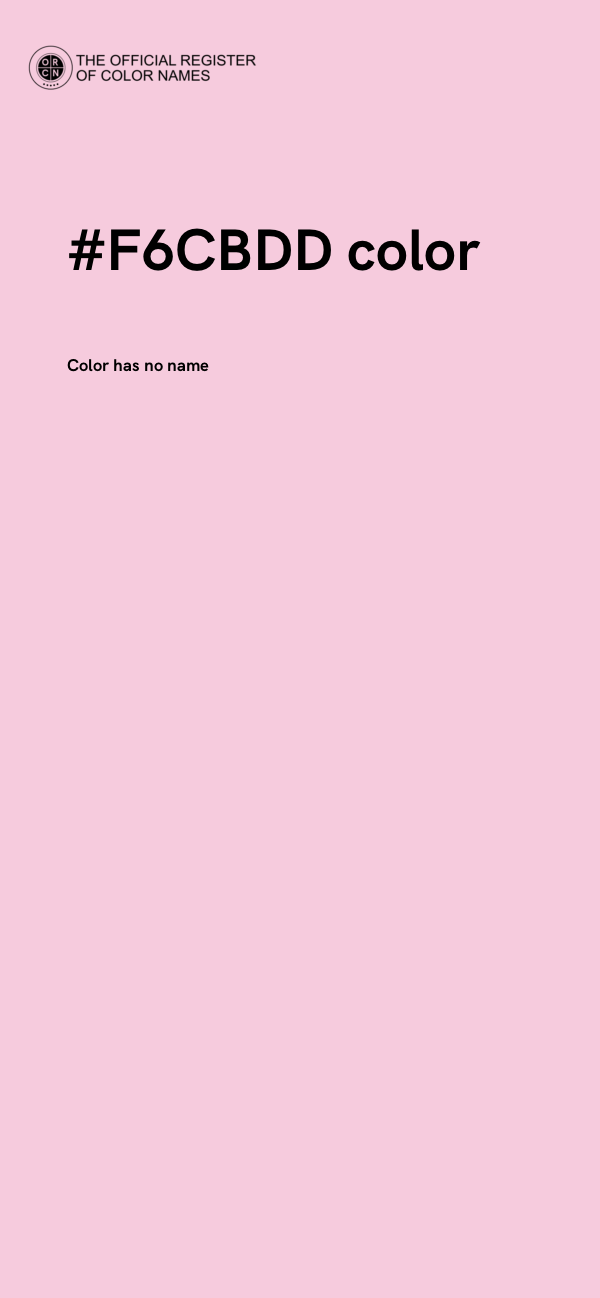 #F6CBDD color image