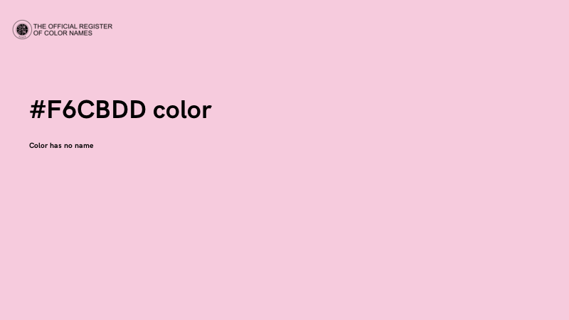 #F6CBDD color image