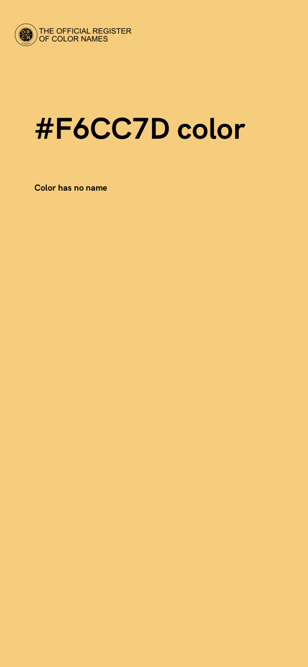 #F6CC7D color image