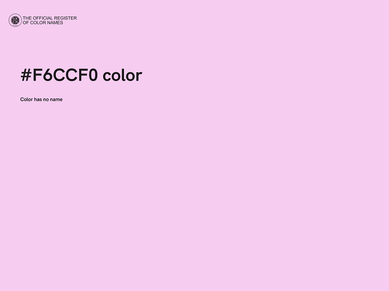 #F6CCF0 color image