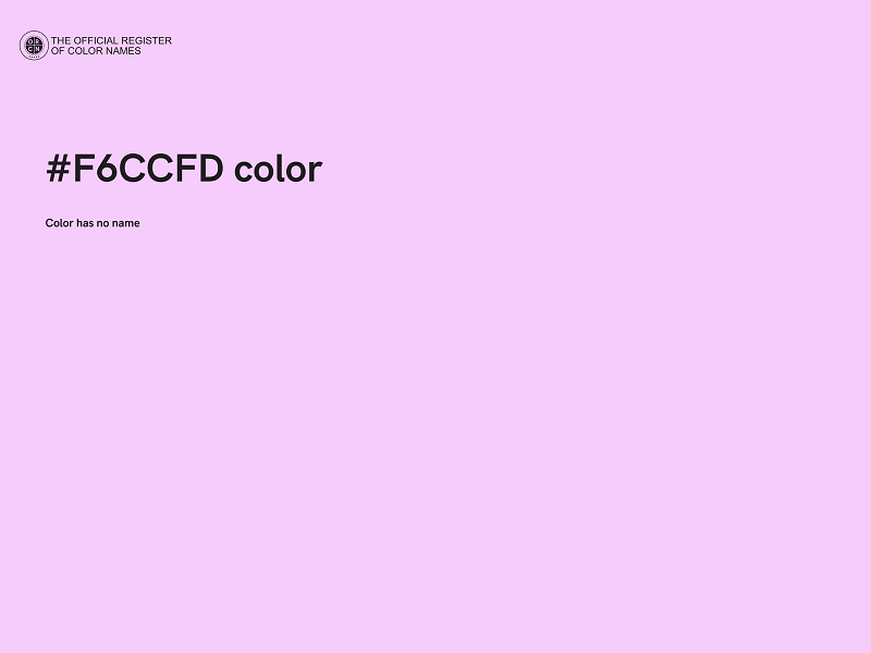 #F6CCFD color image