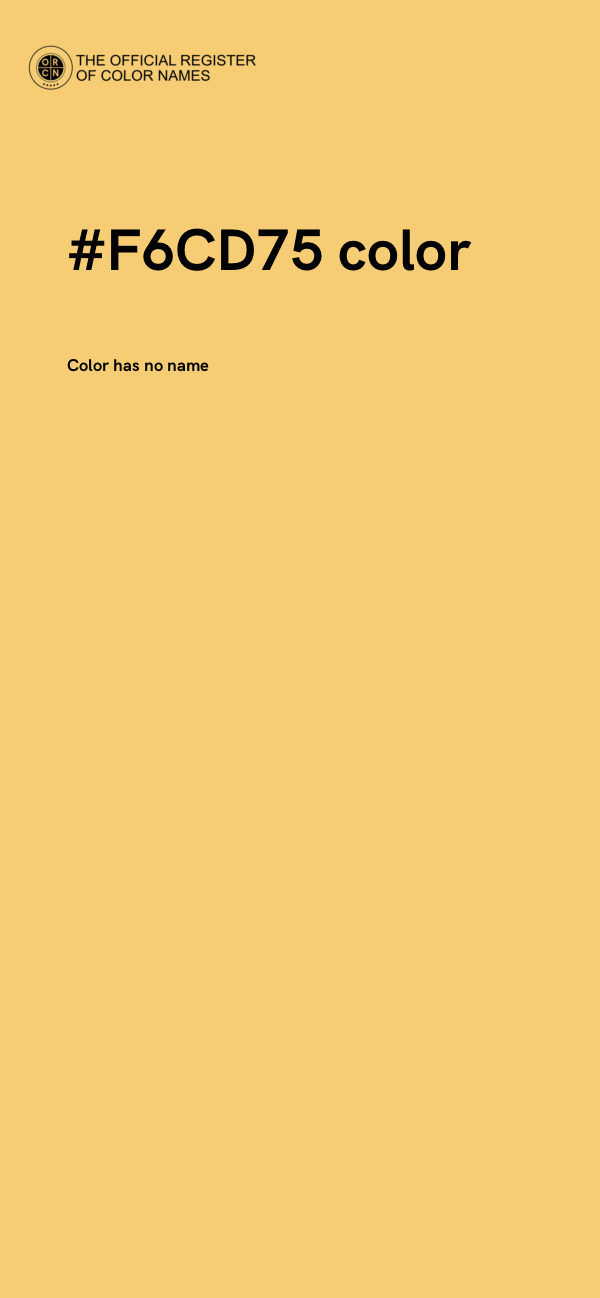 #F6CD75 color image