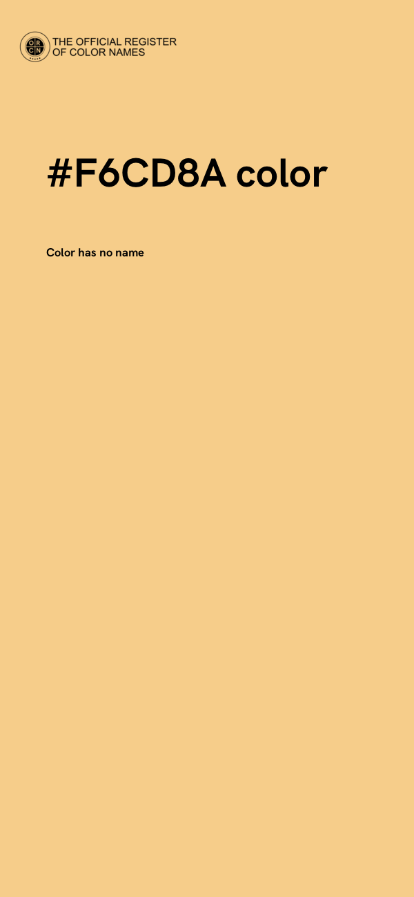 #F6CD8A color image