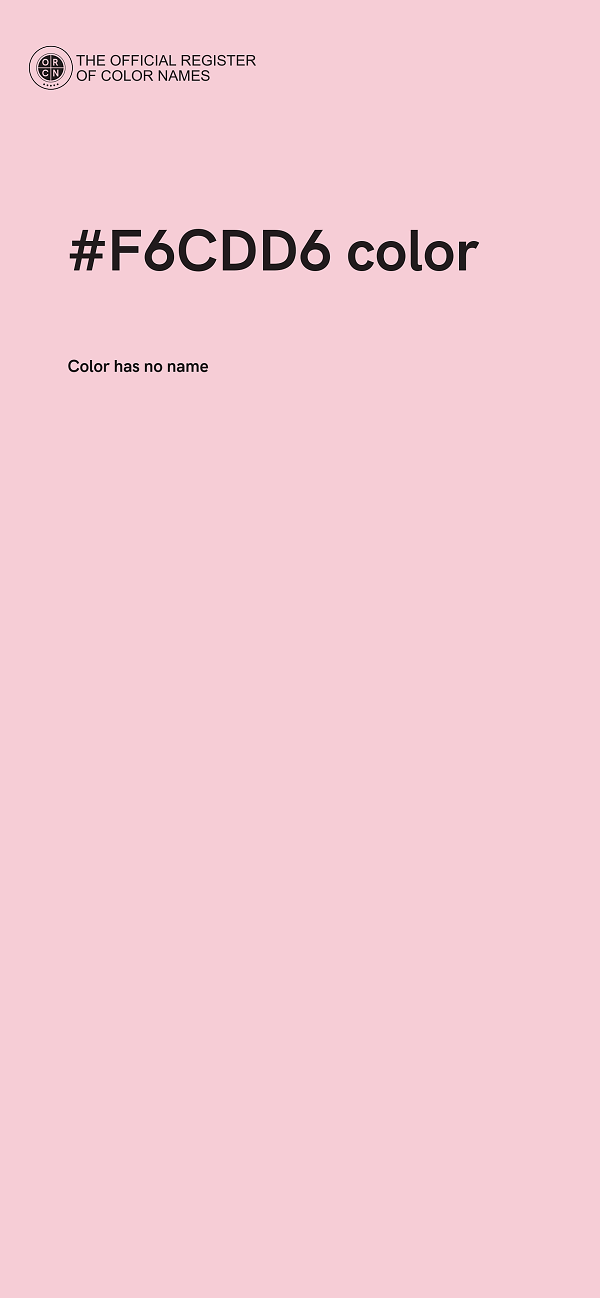 #F6CDD6 color image