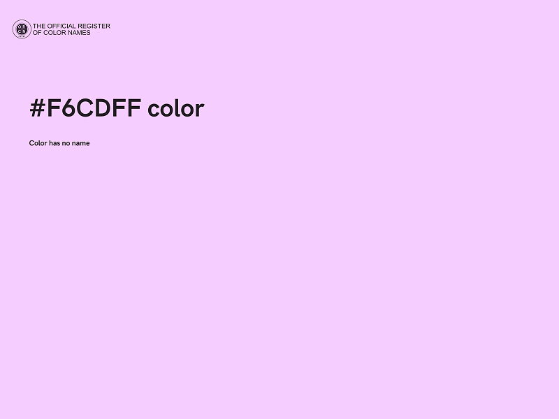 #F6CDFF color image