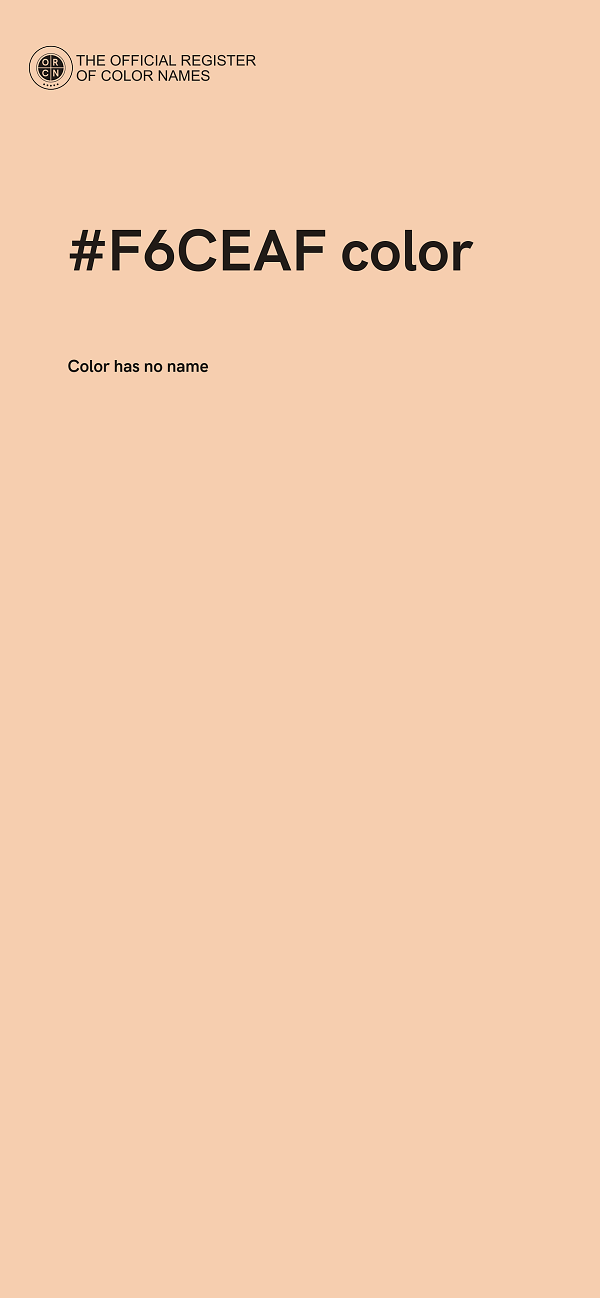 #F6CEAF color image